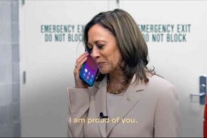 TOTALLY FAKED: Kamala Holds her Phone Right Next to Her Ear When Speaker Is On Full Blast in Phony Phone Call with Obamas