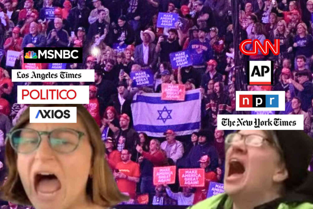 Trump’s rally at Madison Square Garden was a diverse sea of patriotic Americans. Here’s how the lamestream media covered it.