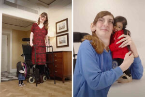 World’s tallest woman meets world’s shortest woman for tea