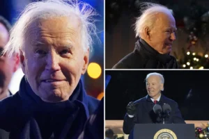 BAH, HUMBUG! Scrooge Biden shocks with long, wispy hair at White House Christmas tree lighting: ‘GHOSTS OF CORRUPTION PAST, PRESENT AND FUTURE’