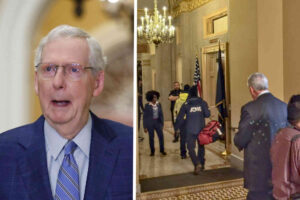 Mitch McConnell suffers facial laceration after falling at GOP lunch