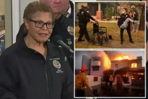 BASS IS FLOUNDERING: LA Mayor Karen Bass blunders her way through LA fire warnings — and directs people to get help ‘at URL’