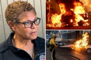 DEMOCRAT MISSING IN ACTION: Stone-faced LA Mayor Karen Bass refuses to answer questions about absence as wildfires rage across her city